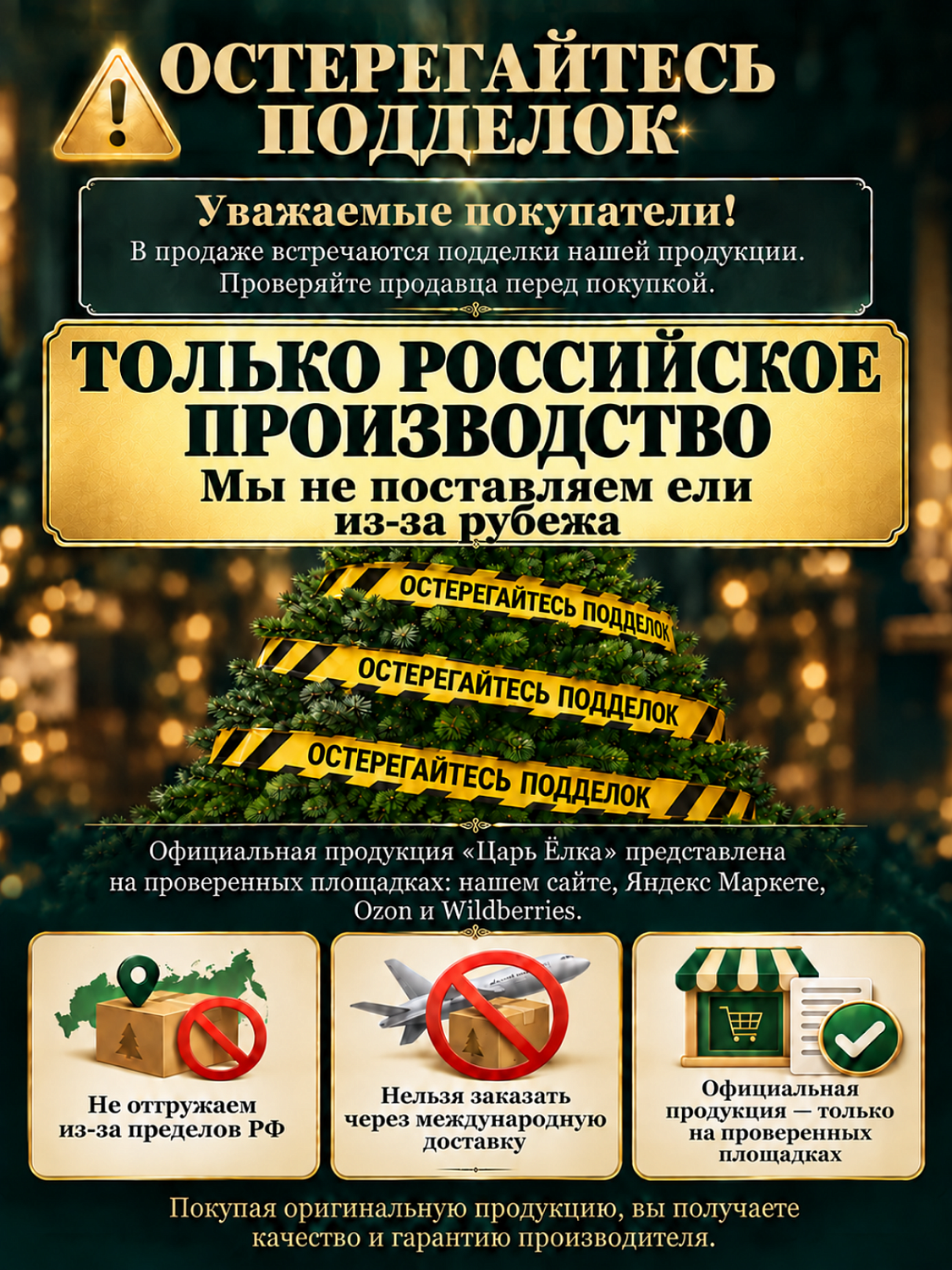 Ель искусственная Царь Елка Пихта Нордмана